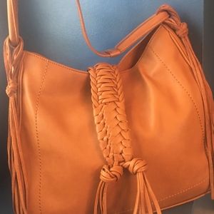 Sole Society Vale Faux Leather Hobo Bag